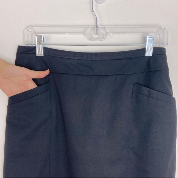 Pendleton Women’s Wool Black Lined Skirt Corpcore Minimalist Academia Size 6 - Picture 4 of 12